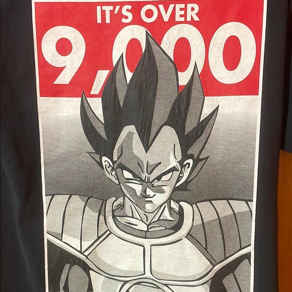Black Graphic T-Shirt with Anime Print - Picture 2 of 2